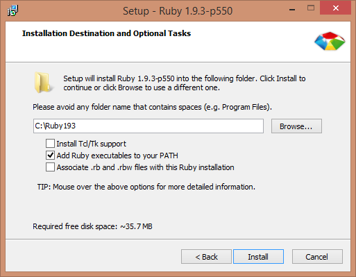 Setup - RubyInstallers