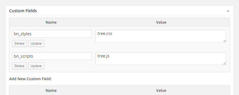 bn_styles and bn_scripts custom fields added