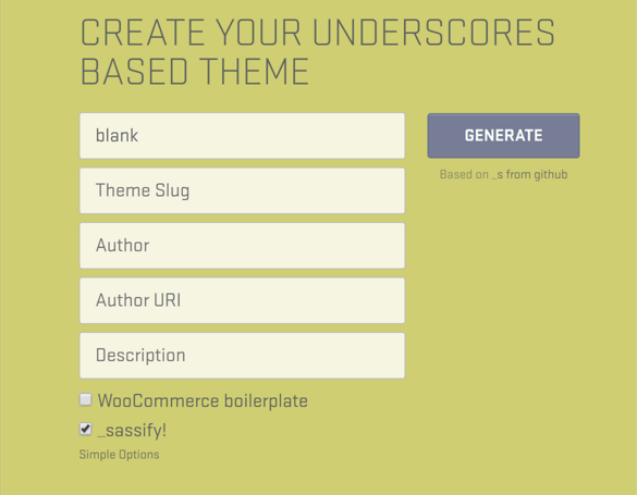 underscores.me Generate theme